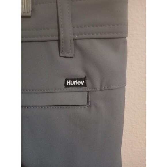 Hurley Pants Adult 38 x 29 Gray Performance Stretch Pants Zip Pocket Mens NWT - Picture 8 of 12